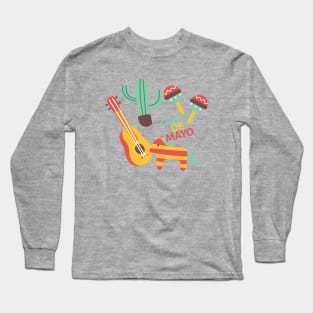 pinata happy cinco de mayo Long Sleeve T-Shirt